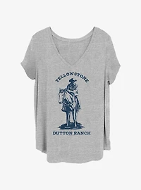 Yellowstone Ranch Womens T-Shirt Plus