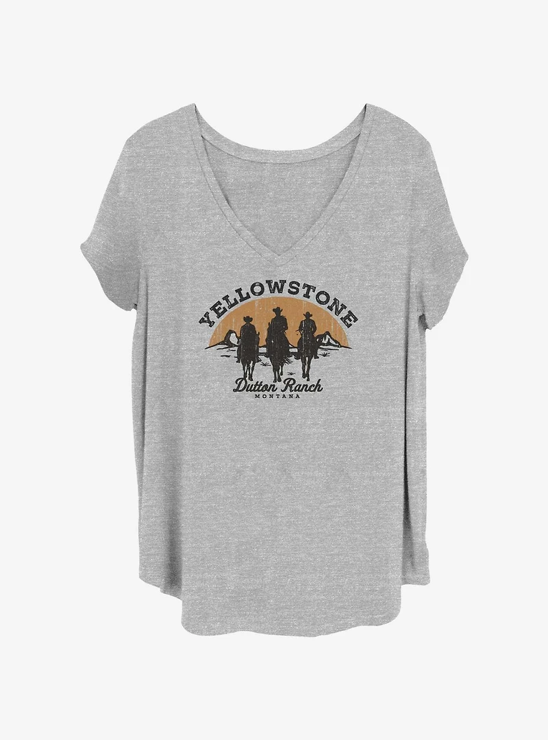 Yellowstone Sun Womens T-Shirt Plus