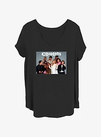 Clueless Cast Group Womens T-Shirt Plus