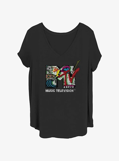 MTV Punk Vibes Womens T-Shirt Plus