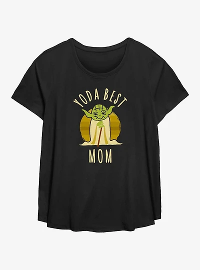 Star Wars Best Mom Yoda Says Womens T-Shirt Plus