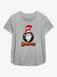 Dr. Seuss Cat Circle Womens T-Shirt Plus