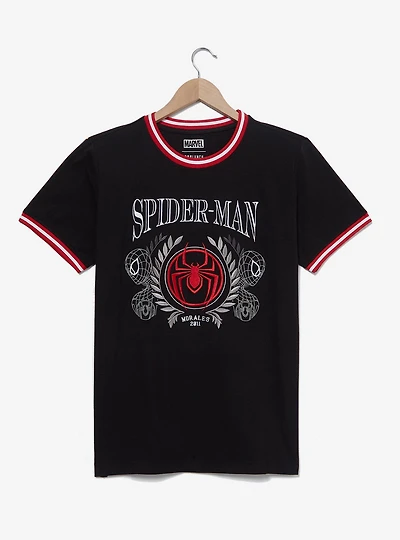 Marvel Spider-Man Miles Morales Logo Crest T-Shirt - BoxLunch Exclusive