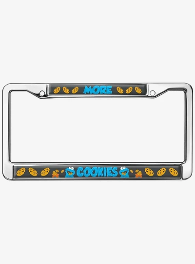 Sesame Street More Cookies Metal License Plate Frame