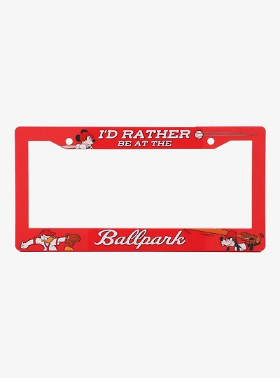 Disney Mickey Mouse Baseball License Plate Frame