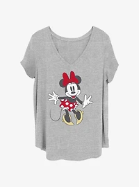 Disney Minnie Mouse Pose Womens T-Shirt Plus
