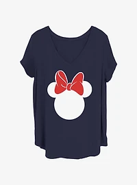 Disney Minnie Mouse Classic Ears Womens T-Shirt Plus