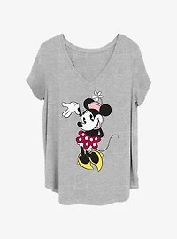 Disney Minnie Mouse Wave Womens T-Shirt Plus