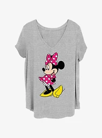 Disney Minnie Mouse Heel Pose Womens T-Shirt Plus