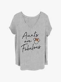 Disney Minnie Mouse Fab Aunt Womens T-Shirt Plus