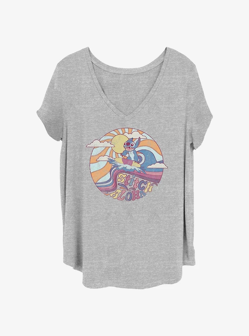 Disney Lilo & Stitch Colorful Womens T-Shirt Plus