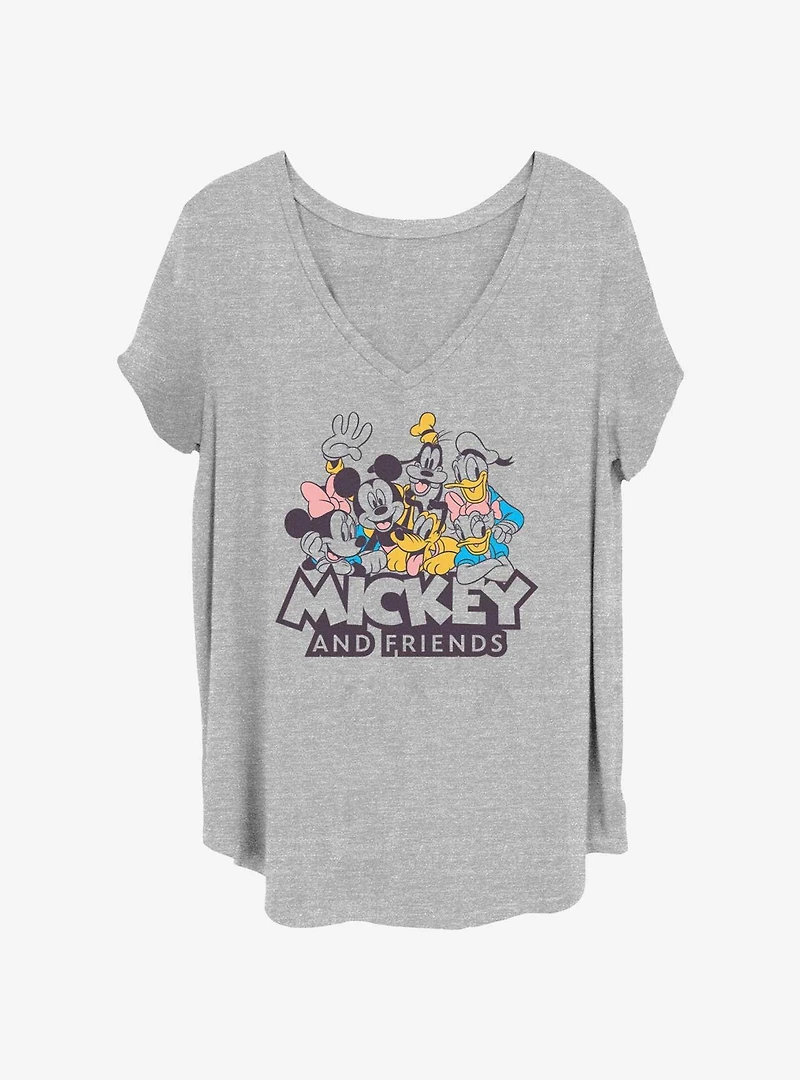 Disney Mickey Mouse Mound Womens T-Shirt Plus