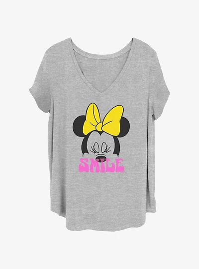 Disney Minnie Mouse Smile Womens T-Shirt Plus