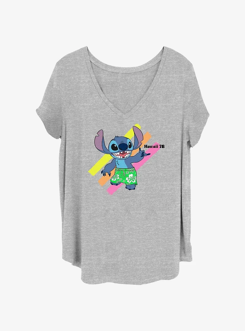 Disney Lilo & Stitch Hawaii 78 Womens T-Shirt Plus