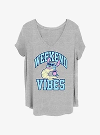 Disney Lilo & Stitch Weekend Vibes Womens T-Shirt Plus