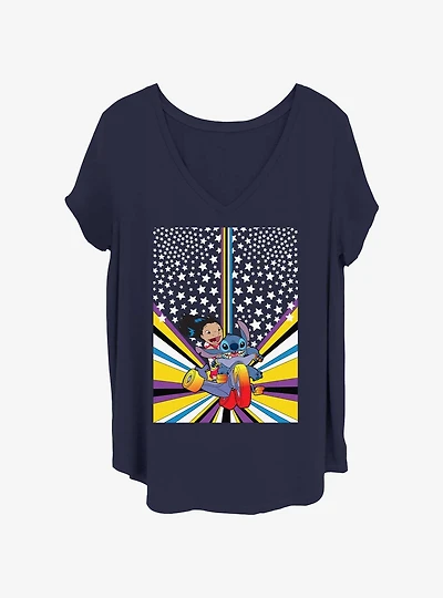 Disney Lilo & Stitch Max Womens T-Shirt Plus