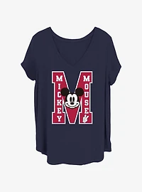 Disney Mickey Mouse M Womens T-Shirt Plus