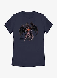 World of Warcraft Wrathion Black Dragon Womens T-Shirt