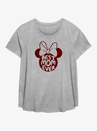Disney Minnie Mouse Best Mom Ever Womens T-Shirt Plus