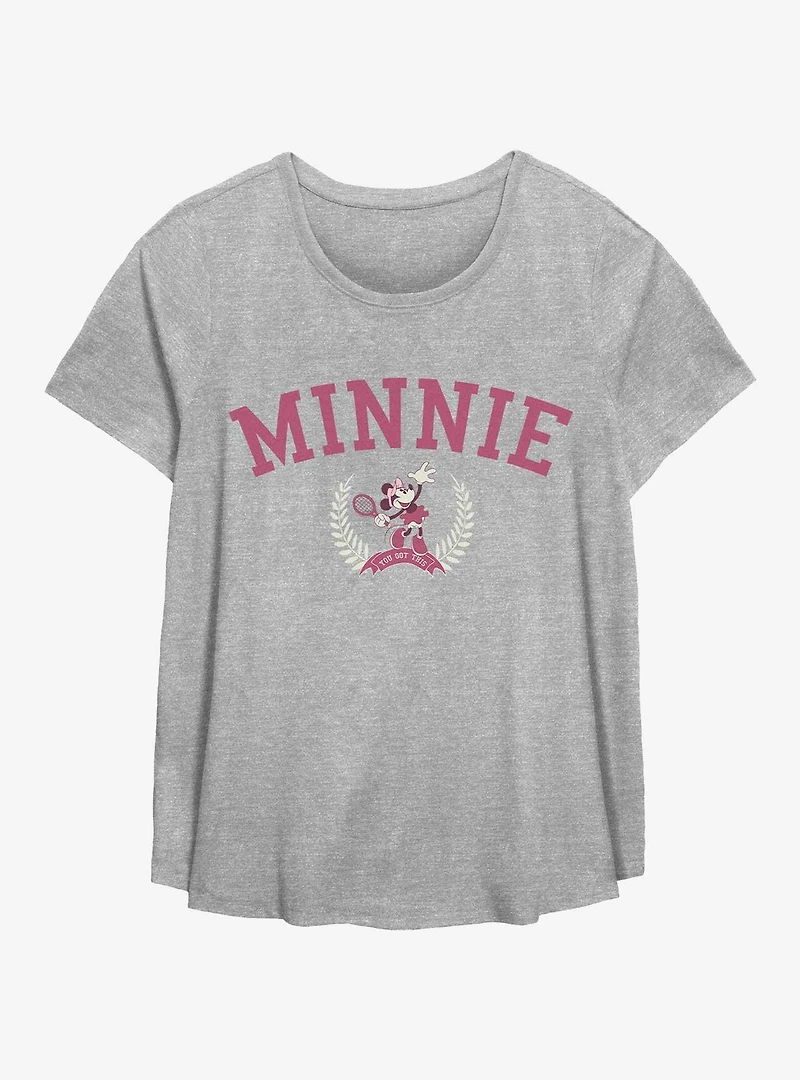 Disney Minnie Mouse Tennis Womens T-Shirt Plus