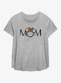 Disney Minnie Mouse Mom Leopard Ears Womens T-Shirt Plus