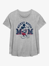 Disney Mickey Mouse Micky University Womens T-Shirt Plus