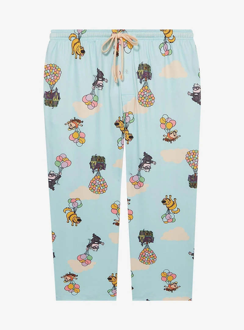 Disney Pixar Up Characters & Balloons Allover Print Women's Plus Sleep Pants - BoxLunch Exclusive
