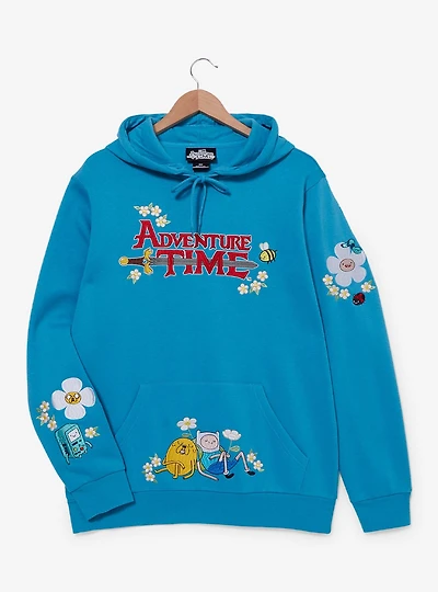Adventure Time Floral Characters Hoodie - BoxLunch Exclusive