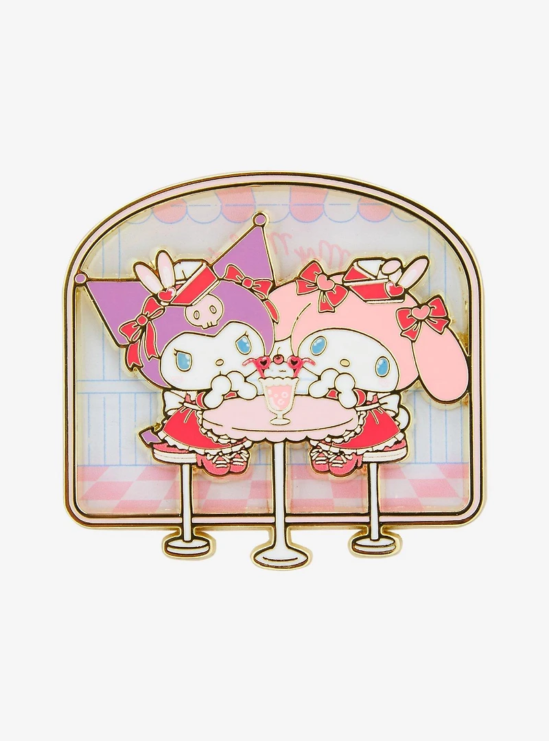 Sanrio Kuromi & My Melody Diner Scene Enamel Pin - BoxLunch Exclusive