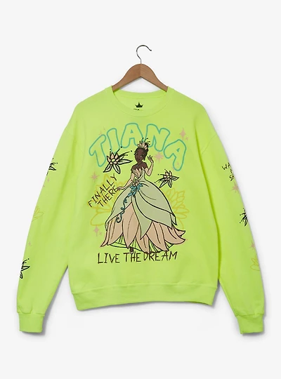 Disney the Princess and Frog Tiana Doodle Women's Crewneck