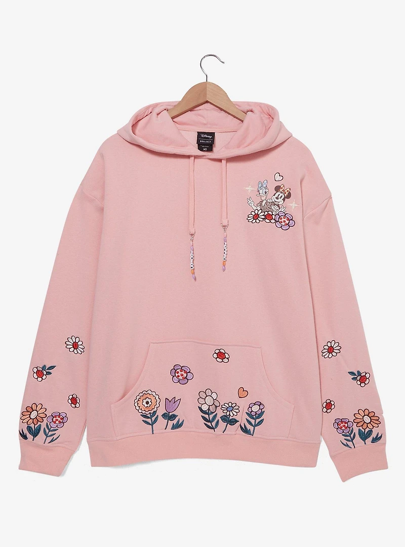 Disney Minnie & Daisy Floral Beaded Hoodie — BoxLunch Exclusive