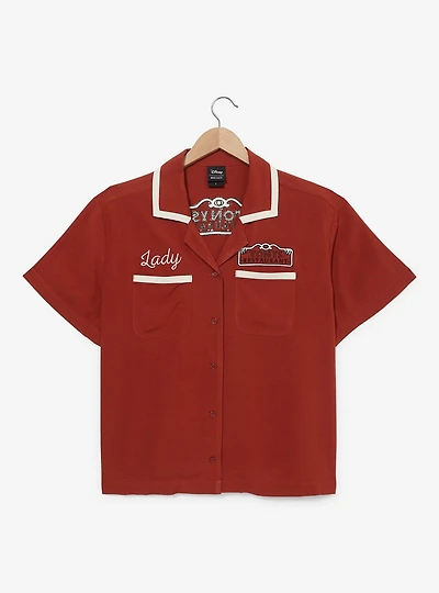Disney Lady and the Tramp Tony's Restaurant Women's Plus Woven Button-Up — BoxLunch Exclusive