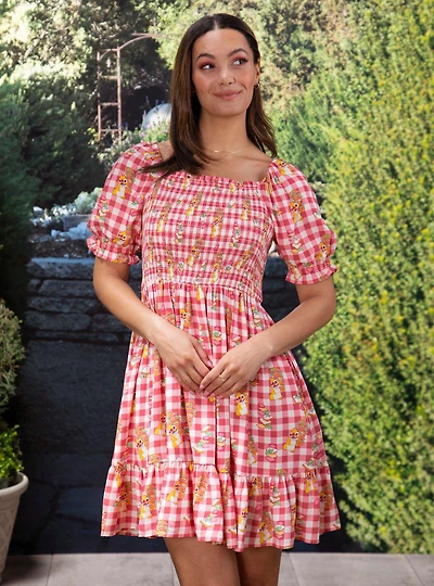 Disney Lilo & Stitch Reuben Gingham Smock Dress