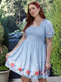 Peanuts Snoopy Floral Plus Smock Dress - BoxLunch Exclusive