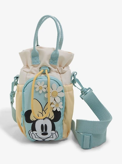 Disney Minnie Mouse Floral Water Bottle Holder Crossbody Bag - BoxLunch Exclusive