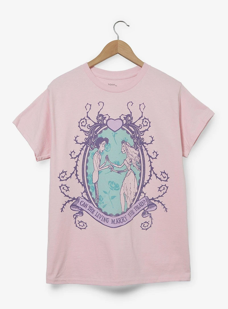 The Corpse Bride Emily & Victor Pastel Portrait Women's T-Shirt