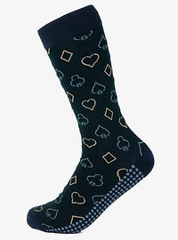 Card Suits Casino Blue Men's Socks