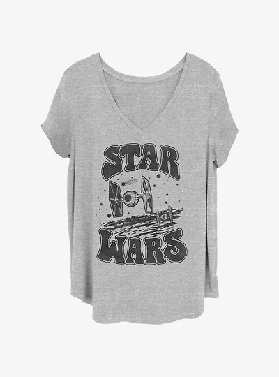 Star Wars Groovy Womens T-Shirt Plus