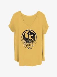 Star Wars Duel Side Womens T-Shirt Plus