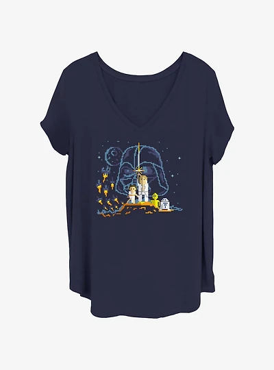 Star Wars Bitty People Womens T-Shirt Plus