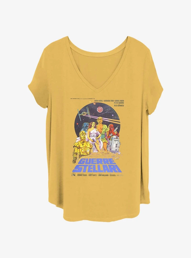 Star Wars Guerre Stellari Womens T-Shirt Plus
