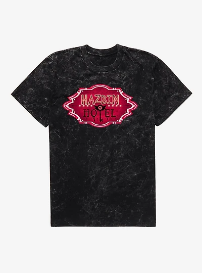 Hazbin Hotel Logo Mineral Wash T-Shirt