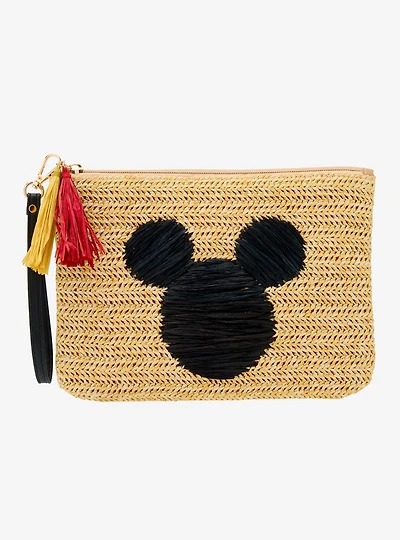 Disney Mickey Mouse Silhouette Raffia Wristlet - BoxLunch Exclusive