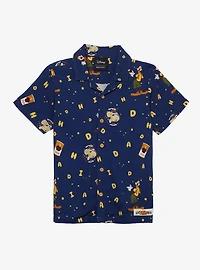 Disney A Goofy Moovie Alphabet Soup Allover Print Toddler Woven Button-Up - BoxLunch Exclusive