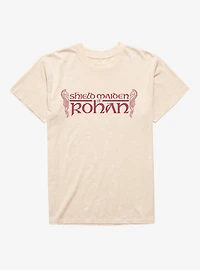 The Lord Of Rings: War Rohirrim Shield Maiden Rohan Mineral Wash T-Shirt
