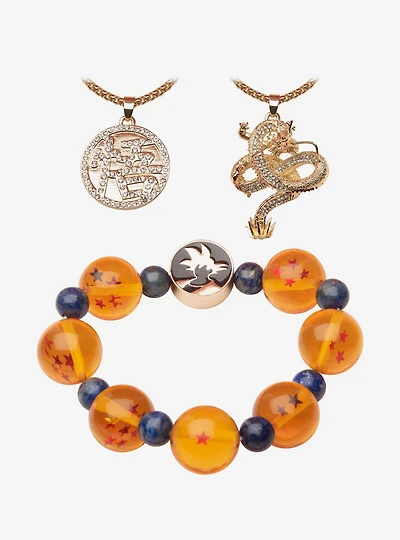 Dragon Ball Z Necklace and Bracelet Set