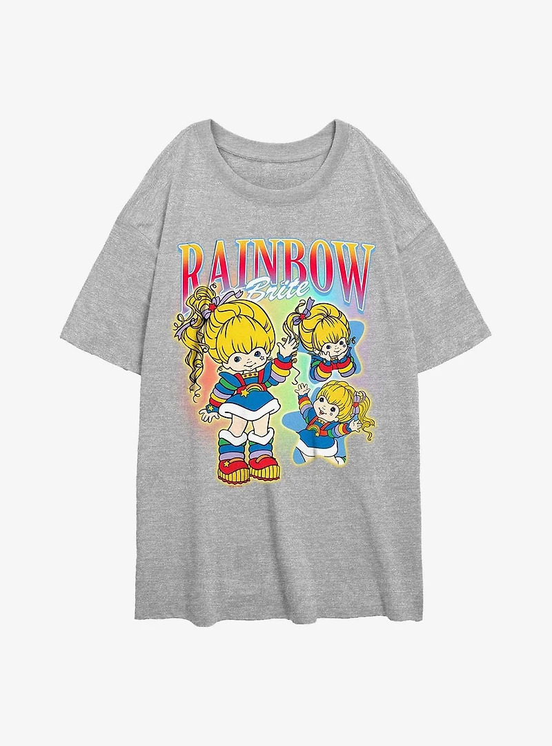 Rainbow Brite Y2K Womens Oversized T-Shirt