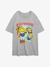 Rainbow Brite Y2K Womens Oversized T-Shirt