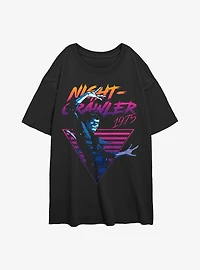 Marvel X-Men Retro Nightcrawler Womens Oversized T-Shirt