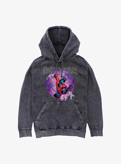 Marvel X-Men Nightcrawler Mineral Wash Hoodie